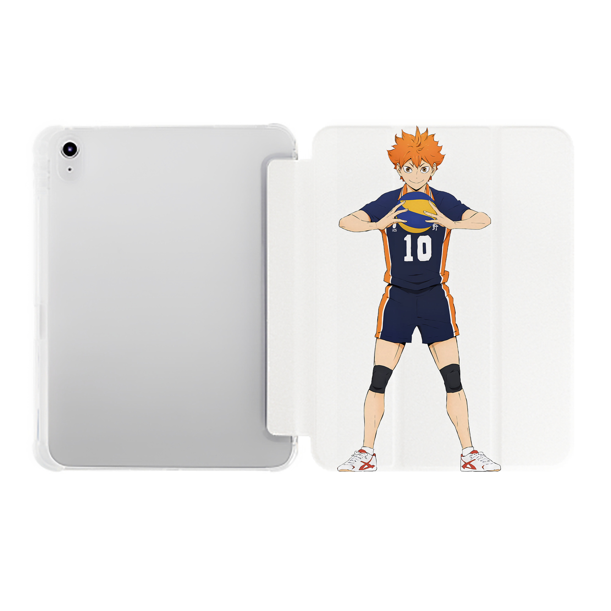 （画像用） ハイキュー!! Haikyu!! IPad ケース ペン収納付き 三つ折りスタンド PUレザー×シリコン 対応機種9.5/10.5/10.9インチ